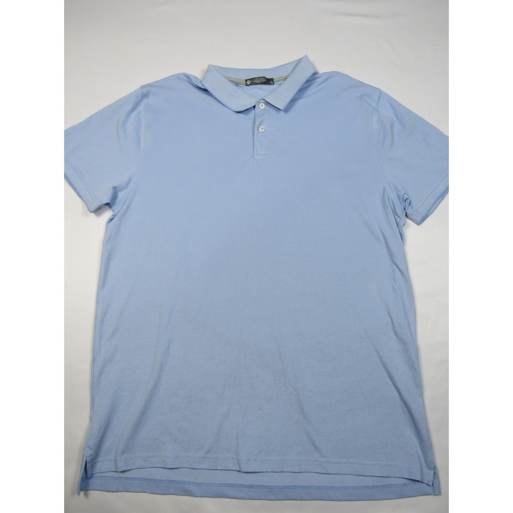 Member's Mark‎ Mens Light Blue Stretch Cotton Pique Polo Shirt XL